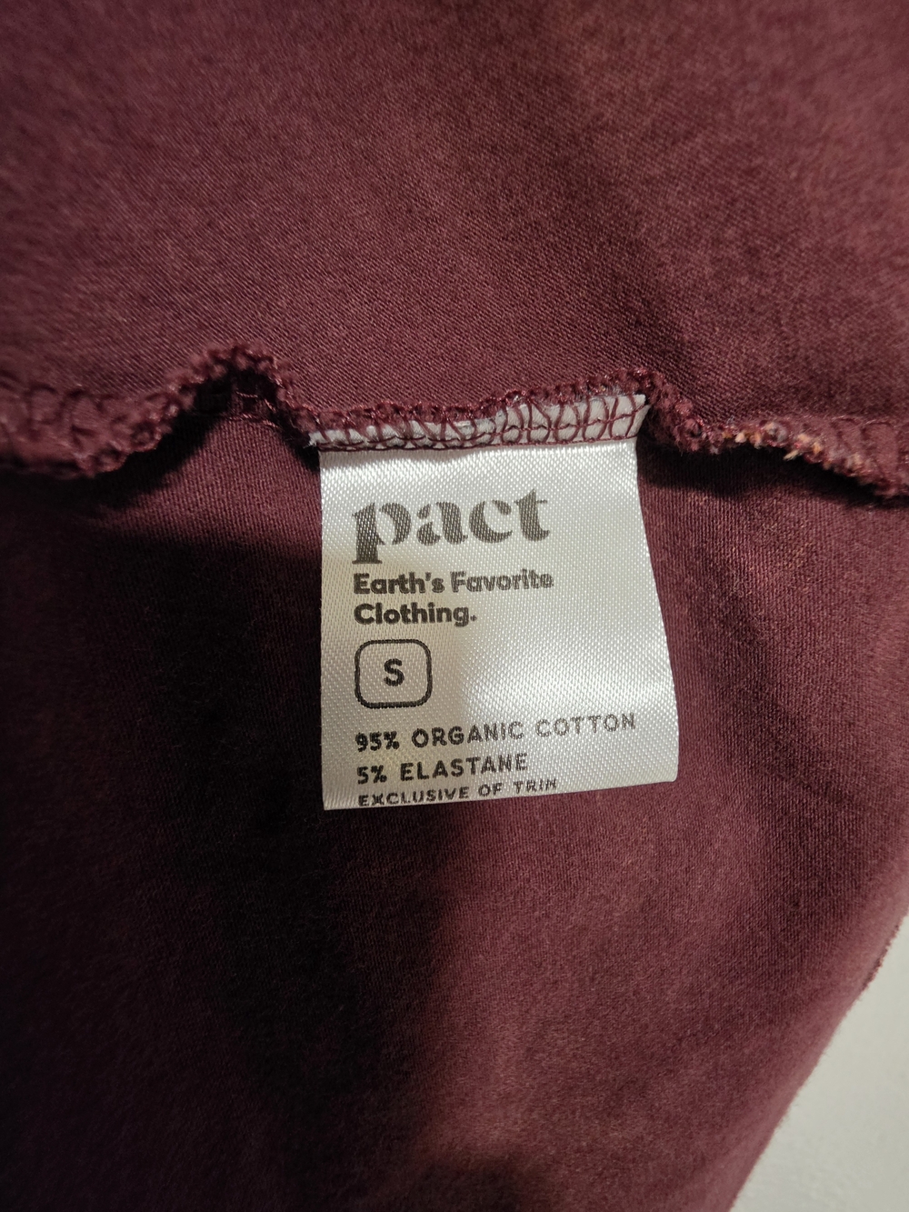 Pact Organic Cotton Burgundy Floral Pocket Skater Skirt Small - Picture 2 of 4